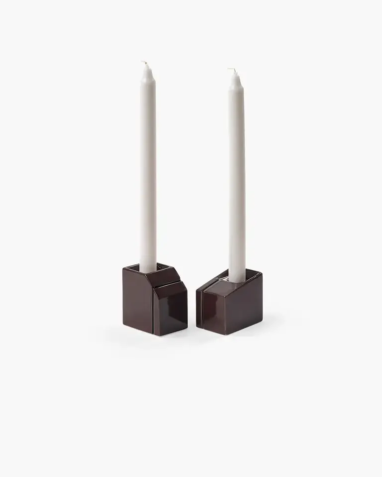 Serax Candle Holder Burgundy S