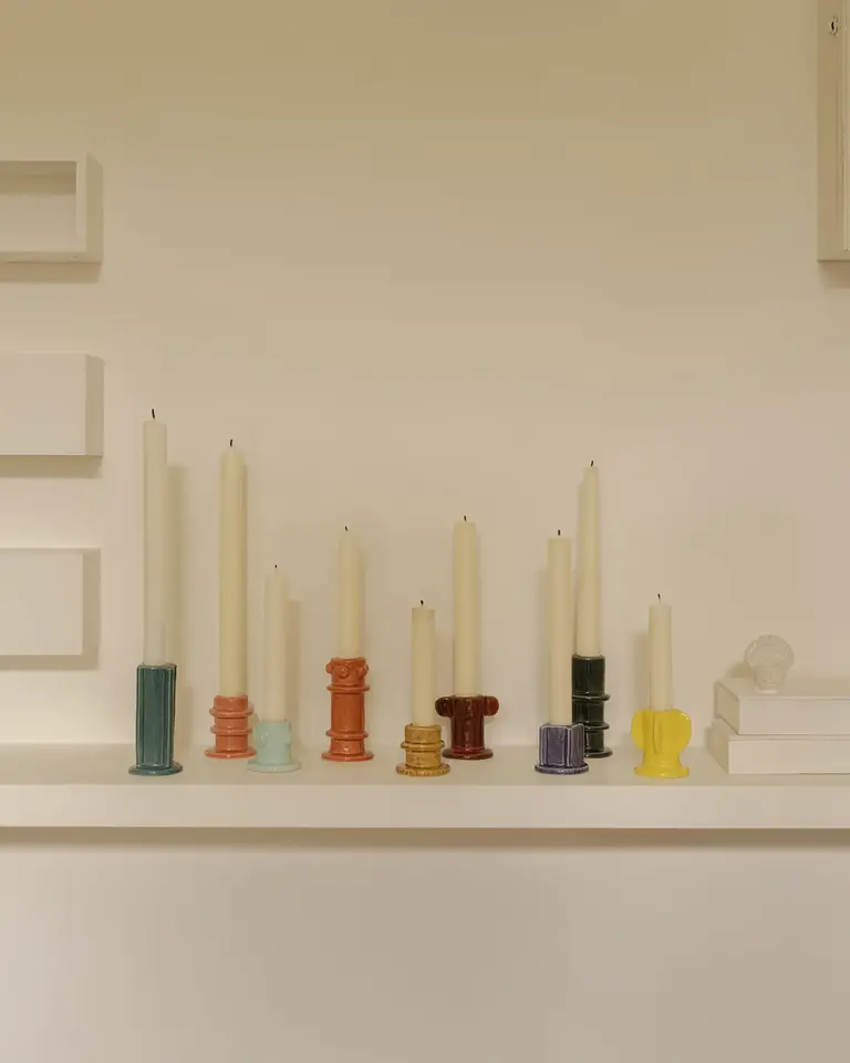 Serax Candle Holder Glazed Molly Blue