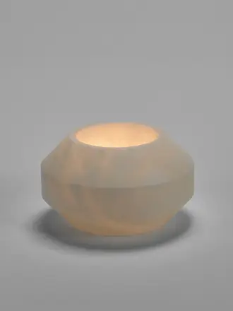 Serax Candle Holder M White Alabaster