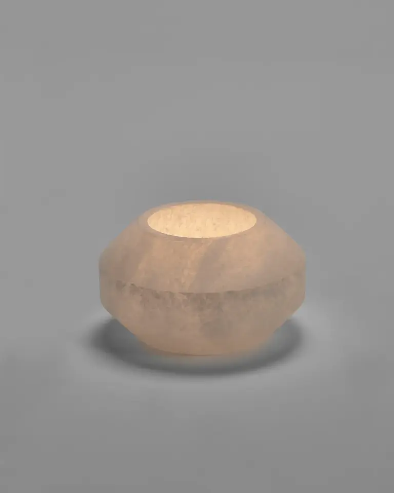 Serax Candle Holder S White Alabaster