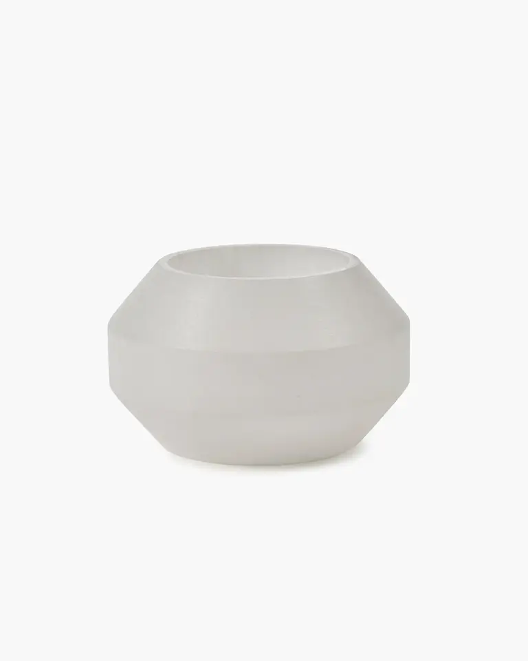 Serax Candle Holder L White Alabaster
