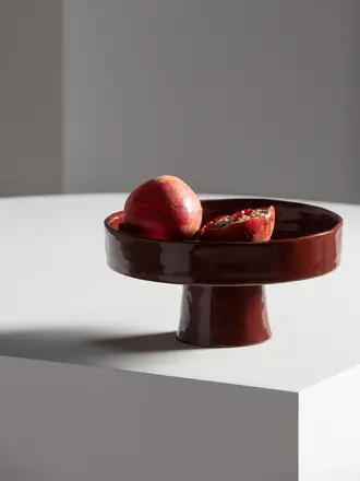 Serax Deep Plated Foot L La Mere Red