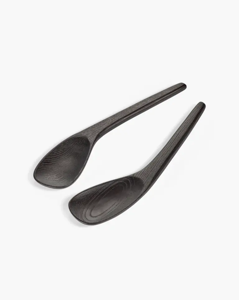 Serax Salad Servers Set Black Out Of Lines