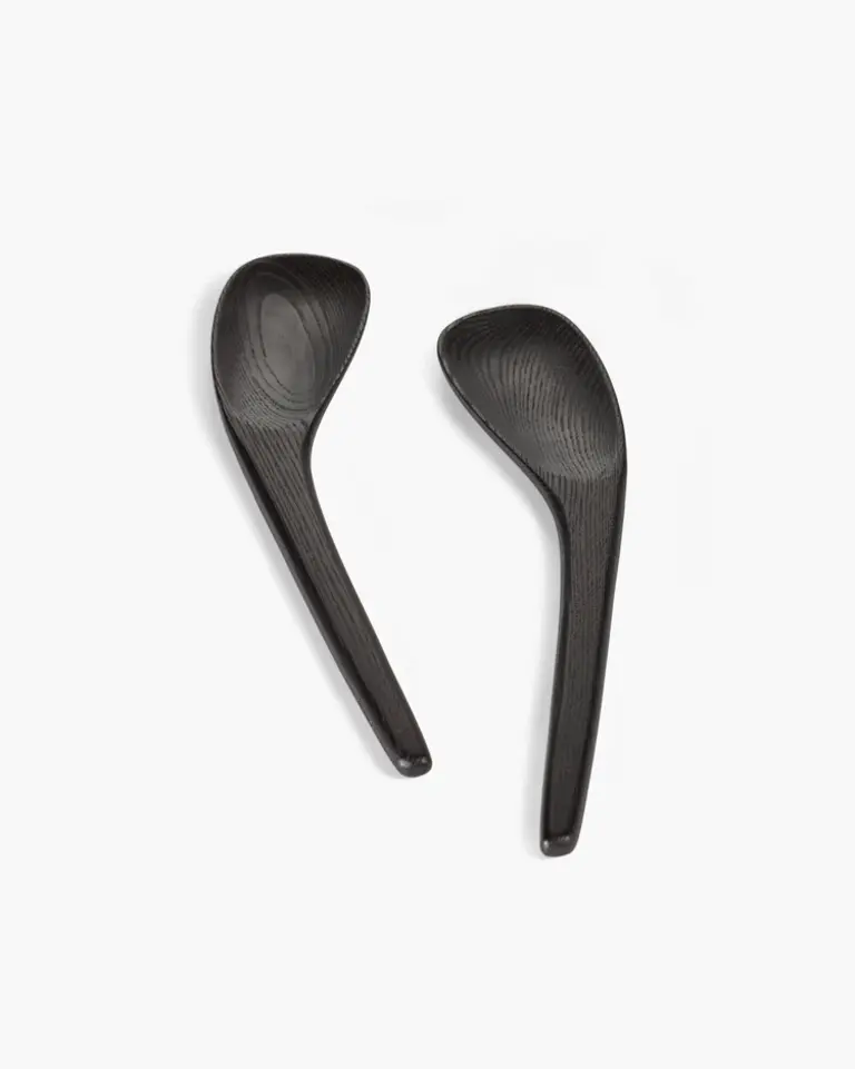 Serax Salad Servers Set Black Out Of Lines