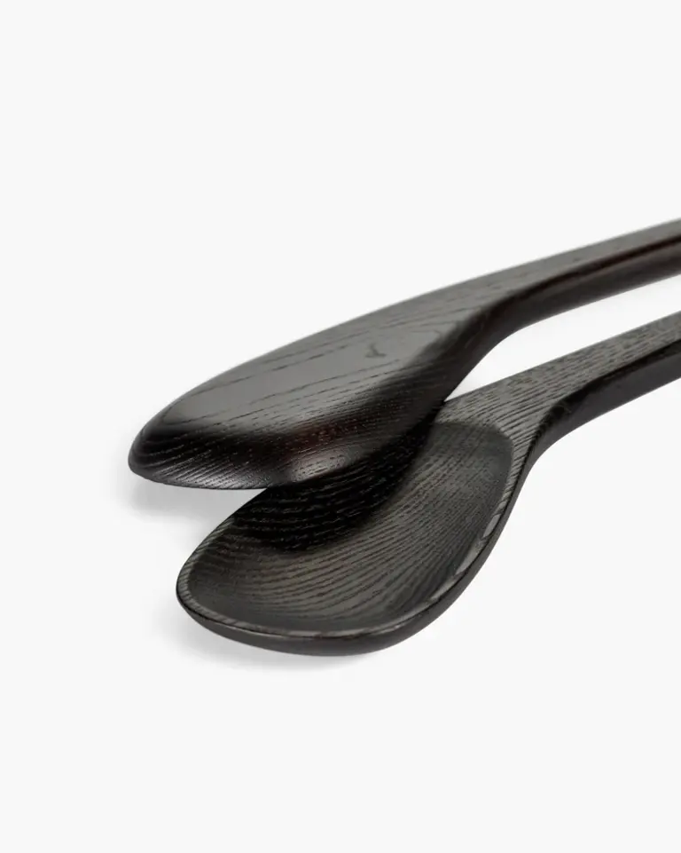 Serax Salad Servers Set Black Out Of Lines