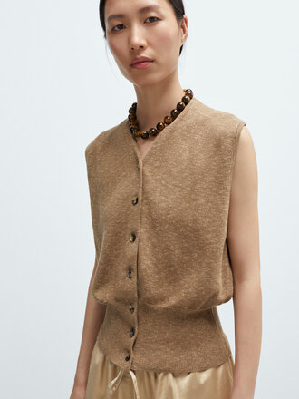 Cordera Flecked Cotton Waistcoat