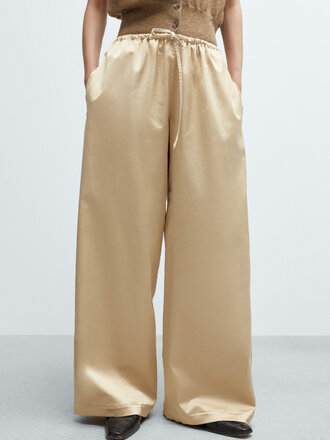 Cordera Satin Drawstring Pants