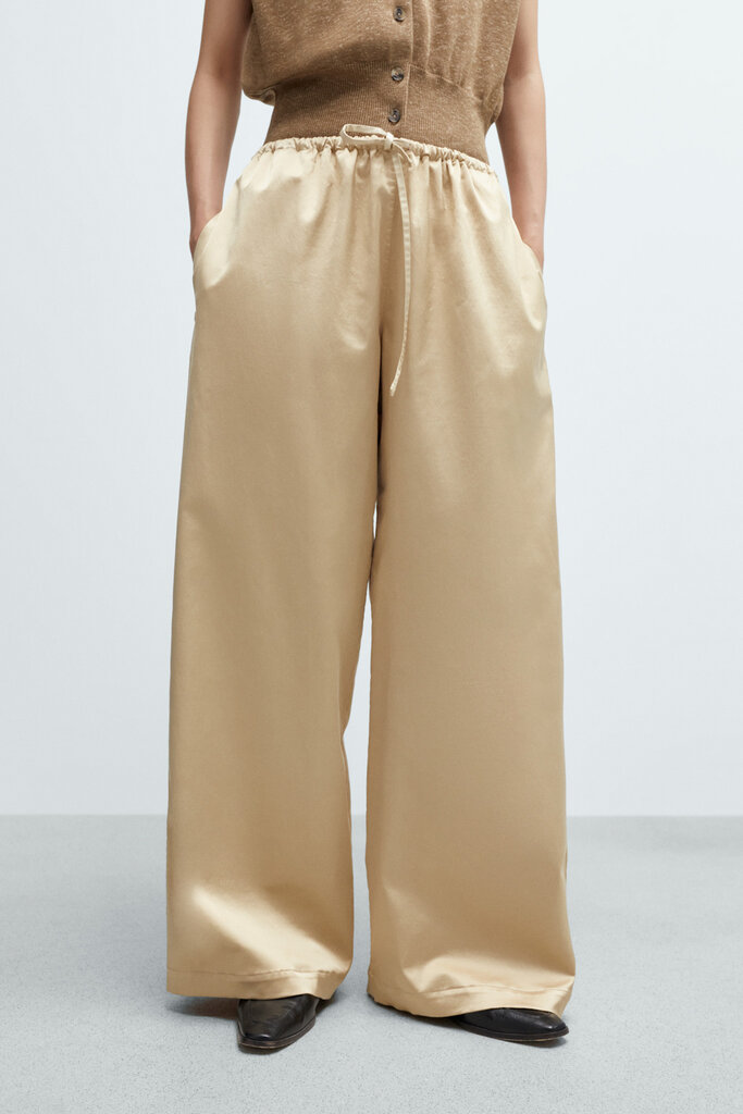 Cordera Satin Drawstring Pants