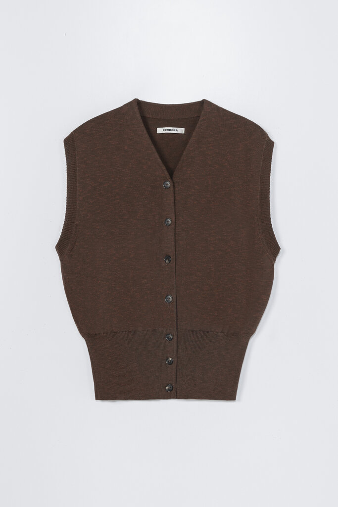 Cordera Flecked Cotton Waistcoat