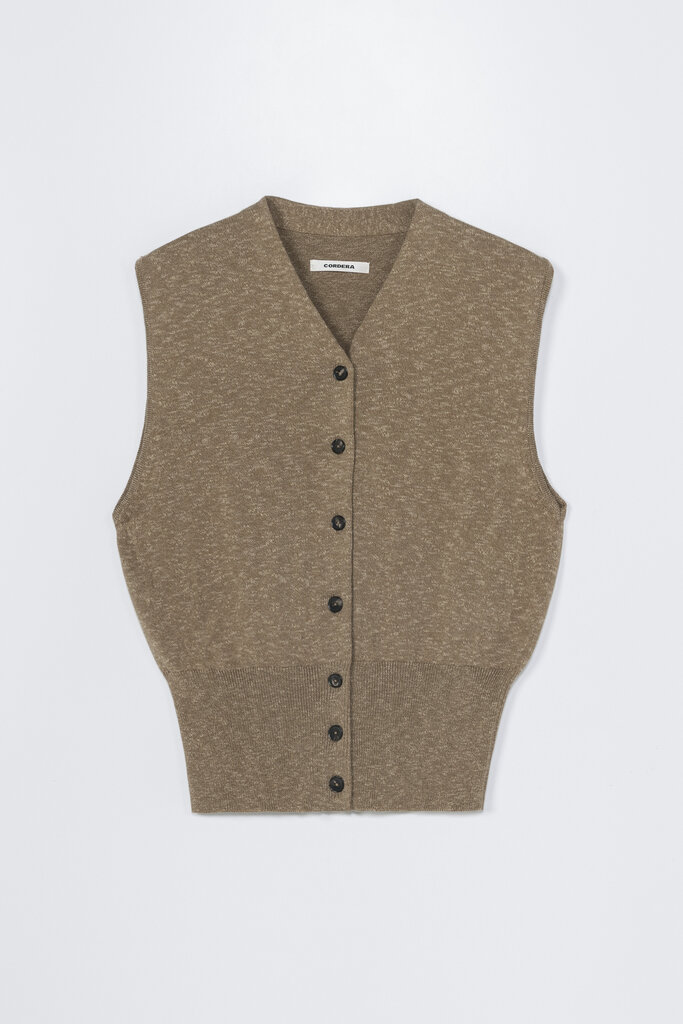 Cordera Flecked Cotton Waistcoat