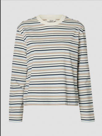 Selected Striped Boxy Tee
