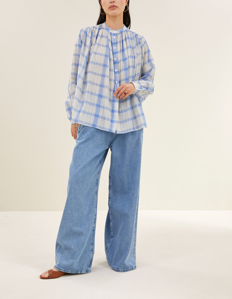 By Bar Nyka Check Blouse