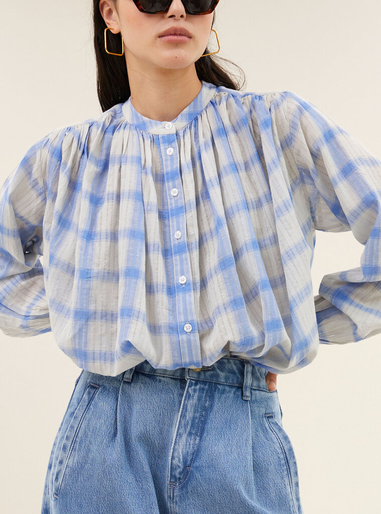 By Bar Nyka Check Blouse