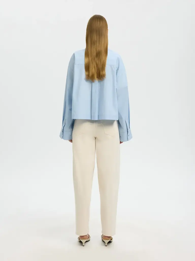 Selected Astha Cropped Boxy Shirt