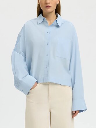 Selected Astha Cropped Boxy Shirt