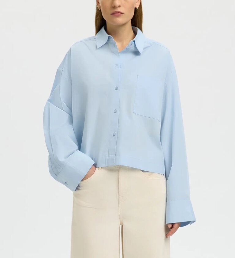 Selected Astha Cropped Boxy Shirt