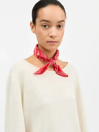 Skall Studio Skall Floral Scarf Red