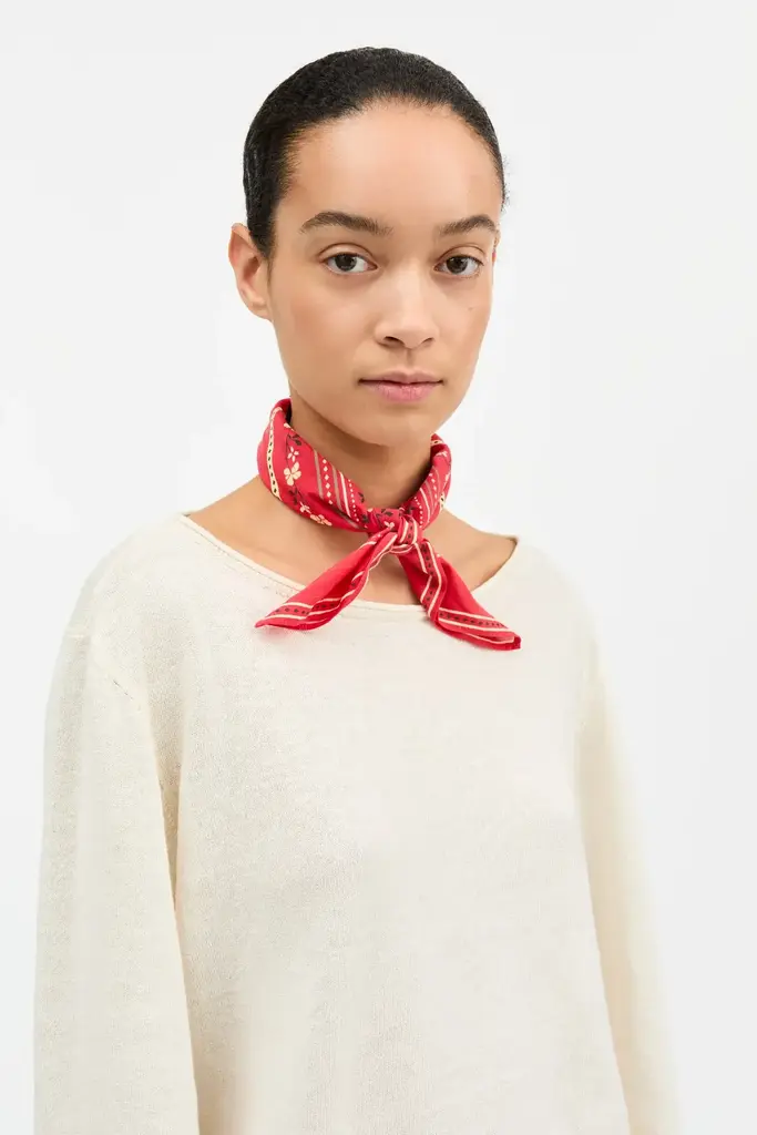 Skall Studio Skall Floral Scarf Red