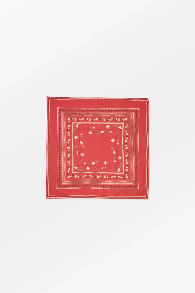 Skall Studio Skall Floral Scarf Red