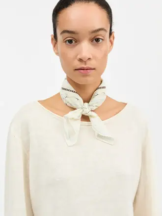 Skall Studio Skall Floral Scarf Off White