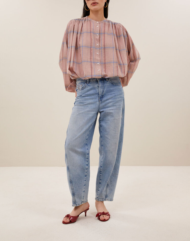 By Bar Nyka Check Blouse