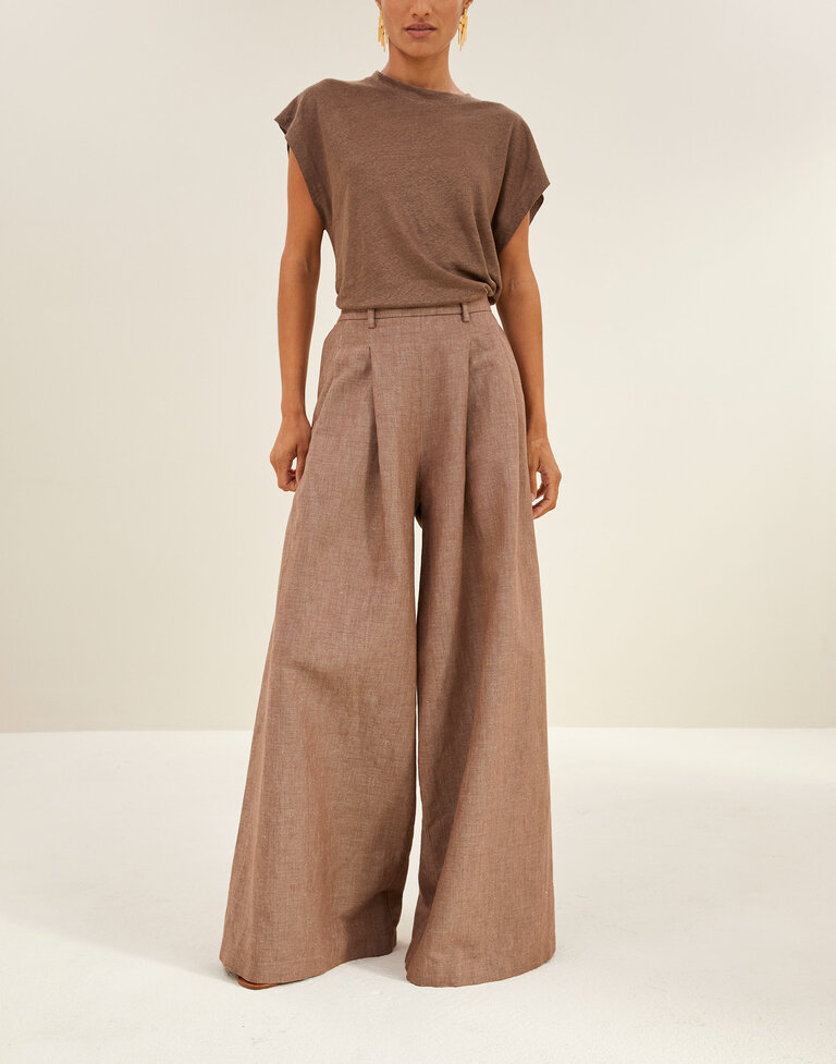 By Bar Mason Linen Top