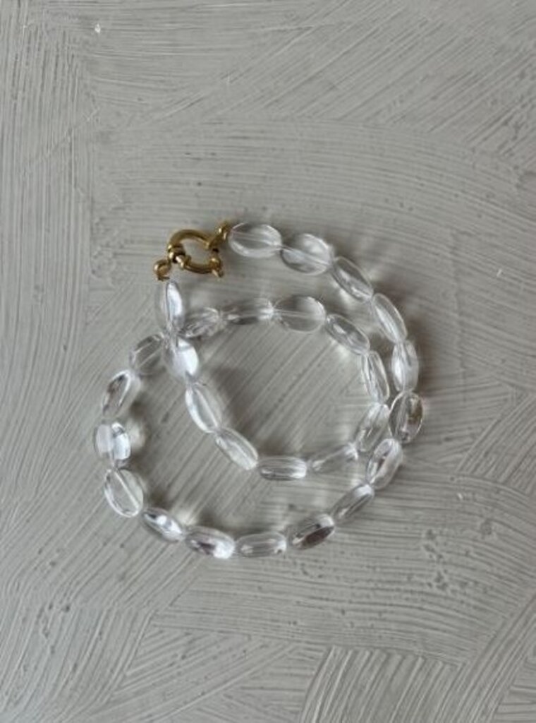 Antraciet Amelie Necklace Cristal Roche