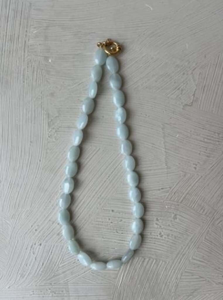Antraciet Amelie Necklace Aqua