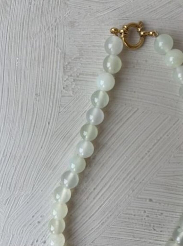 Antraciet Camille Necklace Sage