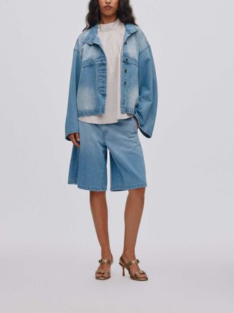 Rabens saloner Light Denim Wide Short