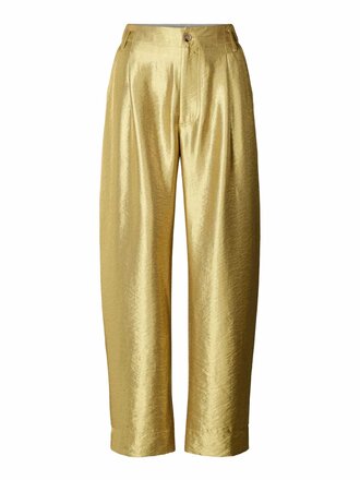 Rabens saloner Woven Gold Pants