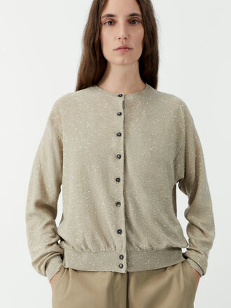 Cordera Linen Cotton Flecked Cardigan