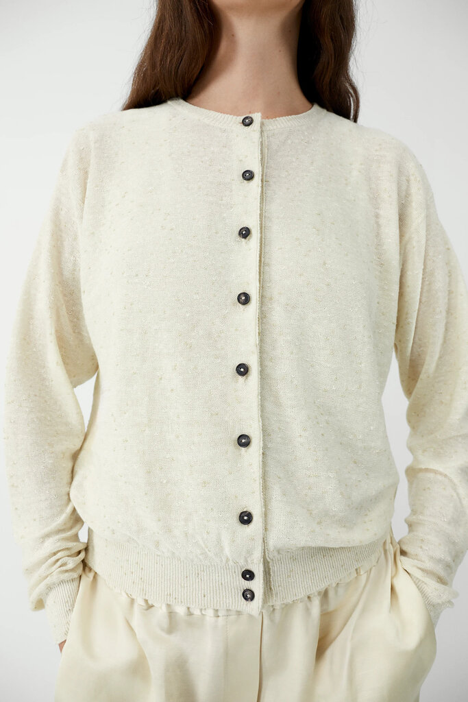 Cordera Linen Cotton Flecked Cardigan