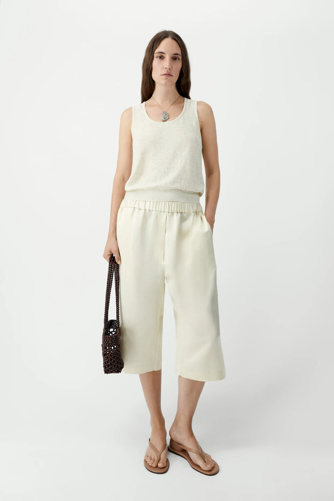 Cordera Linen Cotton Flecked Tank Top