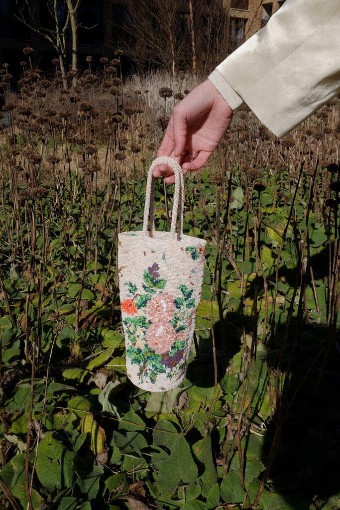 Cordera Handmade Beaded Bag Magnolia