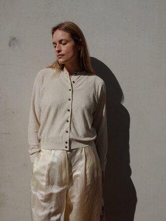 Cordera Linen Cotton Flecked Cardigan