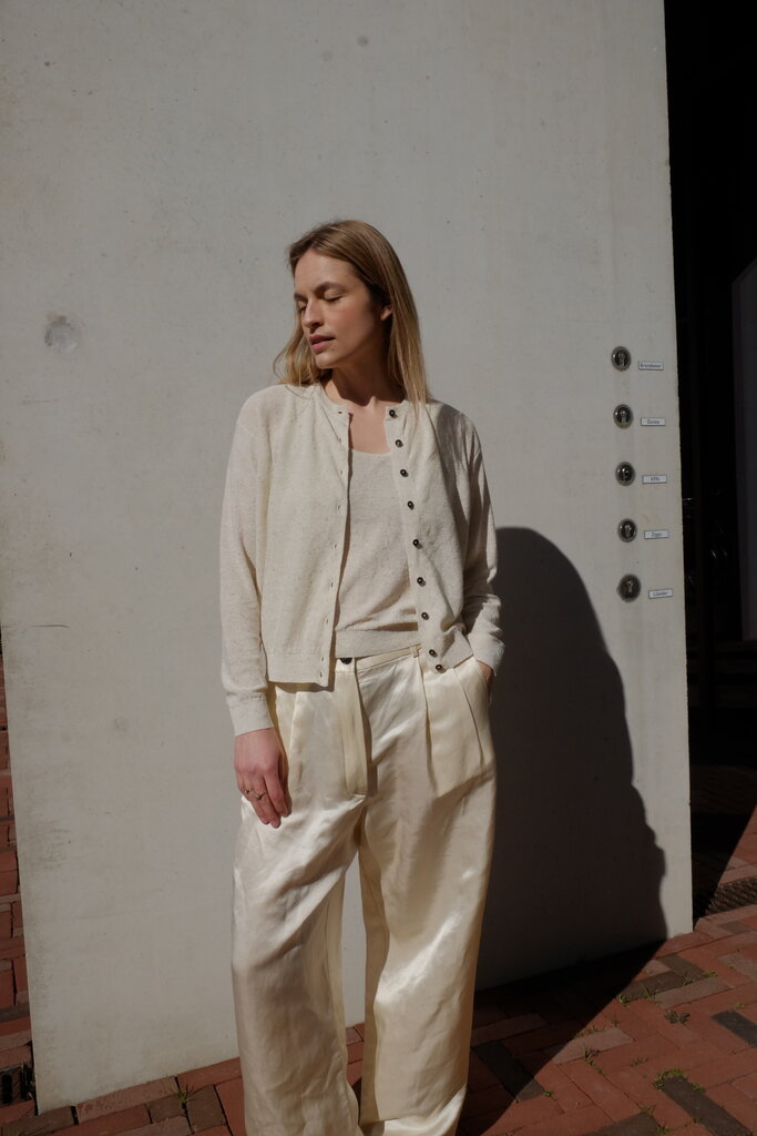 Cordera Linen Cotton Flecked Cardigan