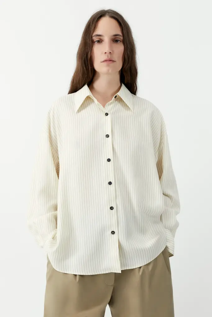 Cordera Oversized Pencil Striped Shirt