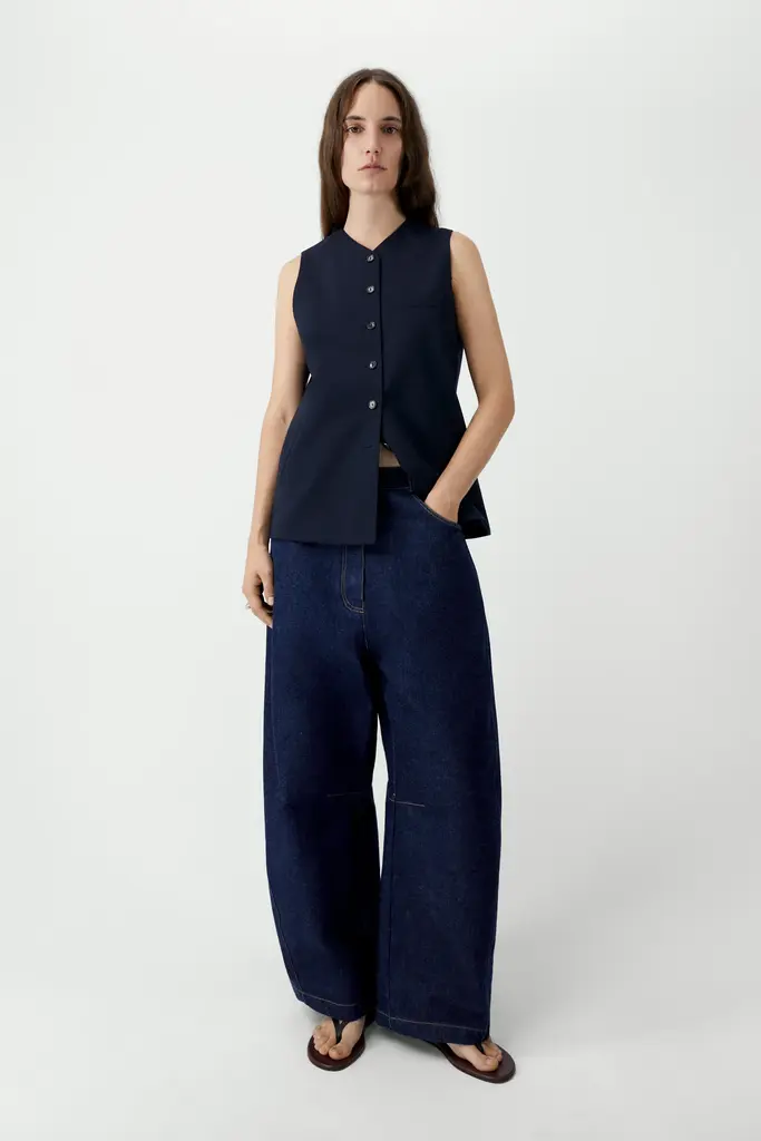 Cordera Curved Baggy Jeans