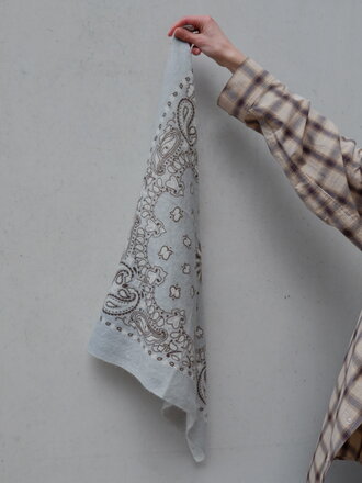 Von Goat Bandana Calvina Paisley Light Blue