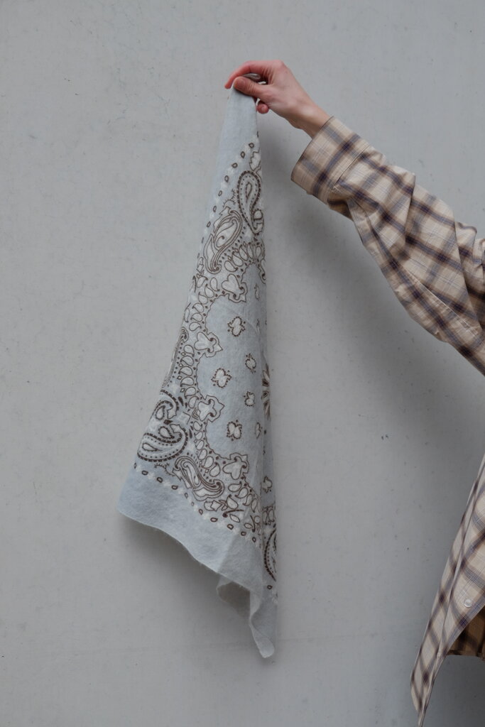 Von Goat Bandana Calvina Paisley Light Blue