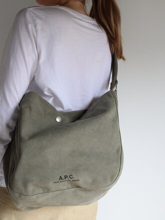 A.P.C. Besace Journal Bag Green