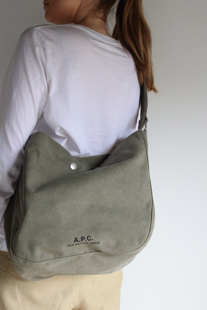 A.P.C. Besace Journal Bag Green