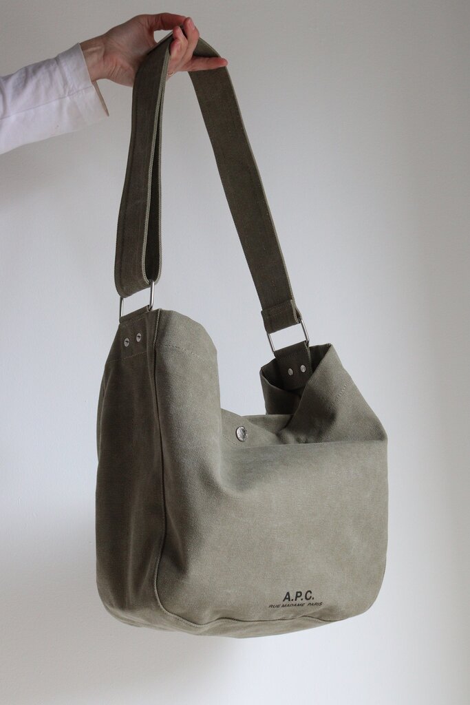 A.P.C. Besace Journal Bag Green