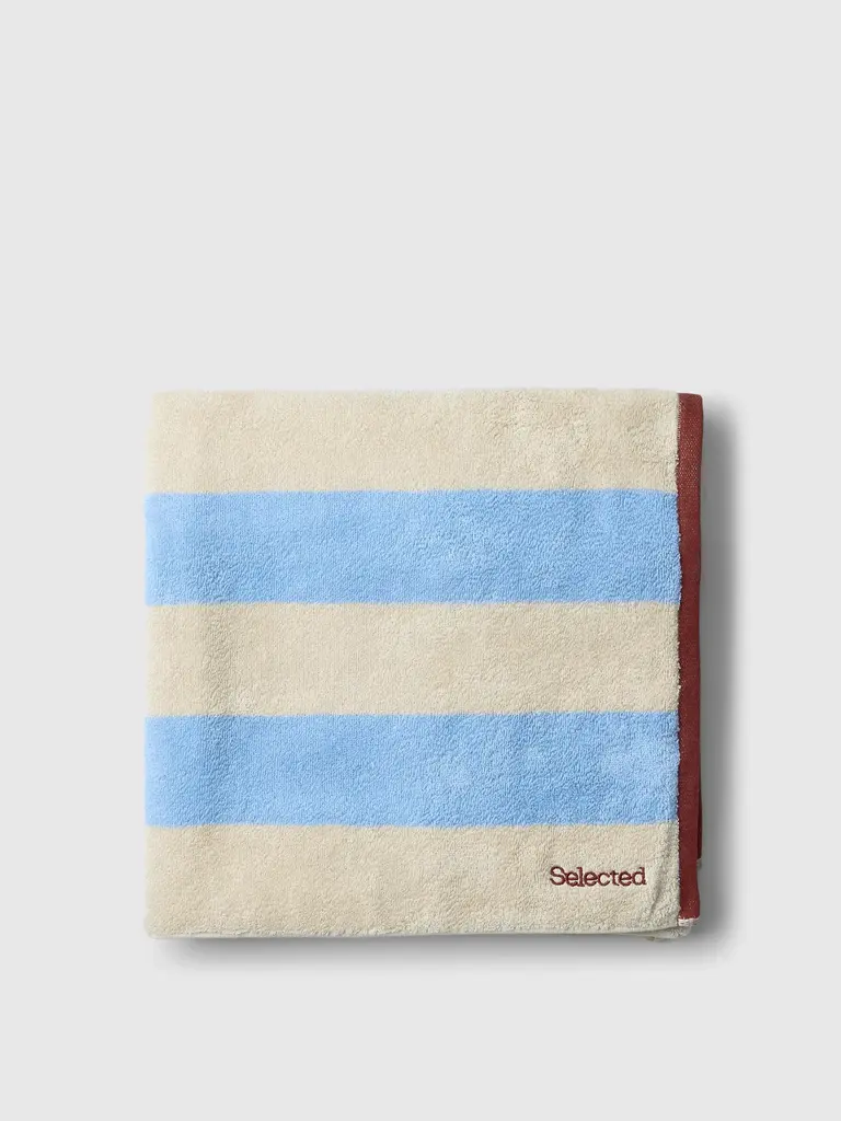 Selected Gio Towel Cashmere Blue