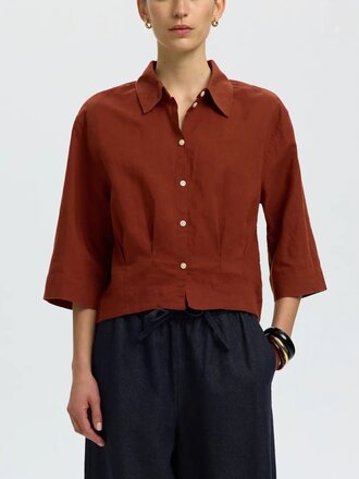 Selected Cleo Cropped Shirt