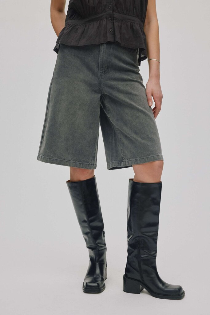 Rabens saloner Grey Denim Short
