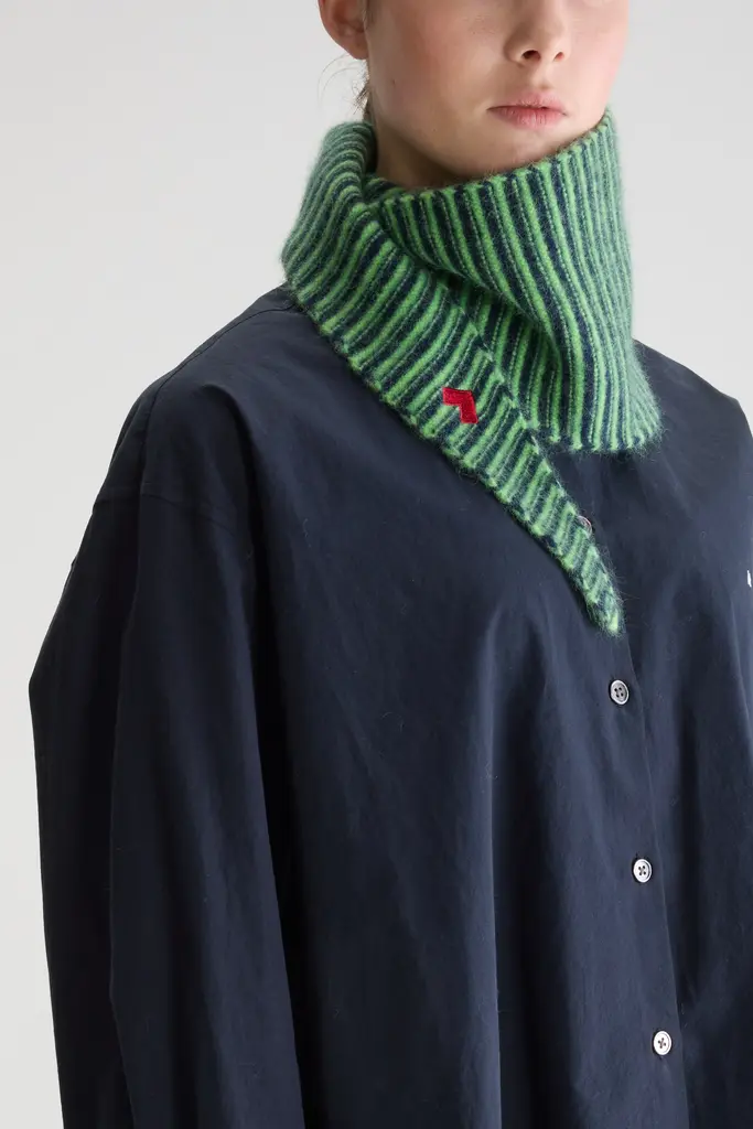 Bellerose Dusol  Green Stripe Scarf