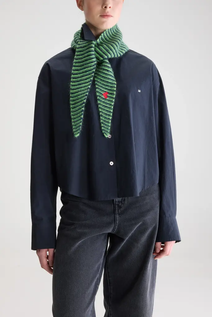 Bellerose Dusol  Green Stripe Scarf