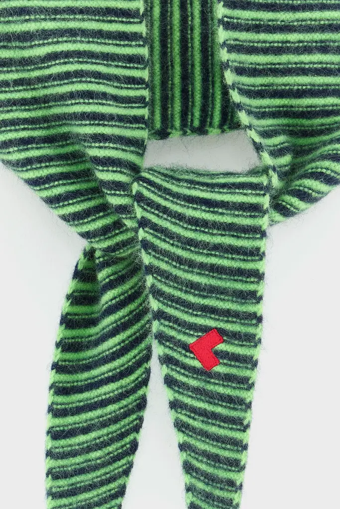 Bellerose Dusol  Green Stripe Scarf